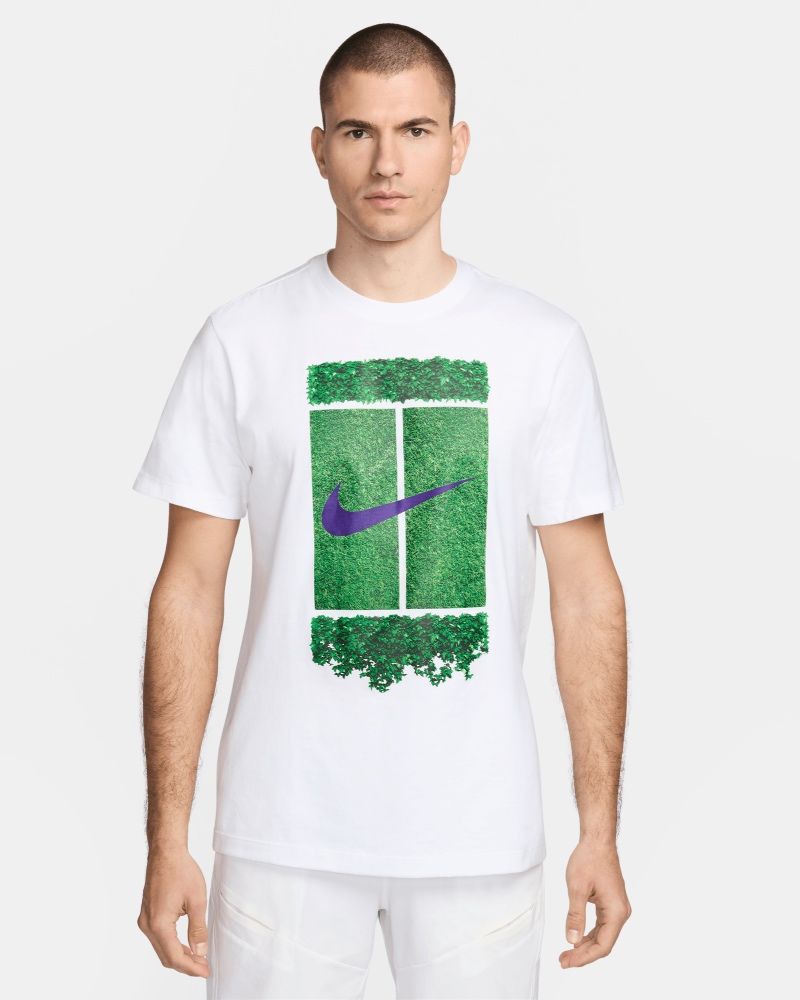 T-shirt Nike NikeCourt Blanc pour homme