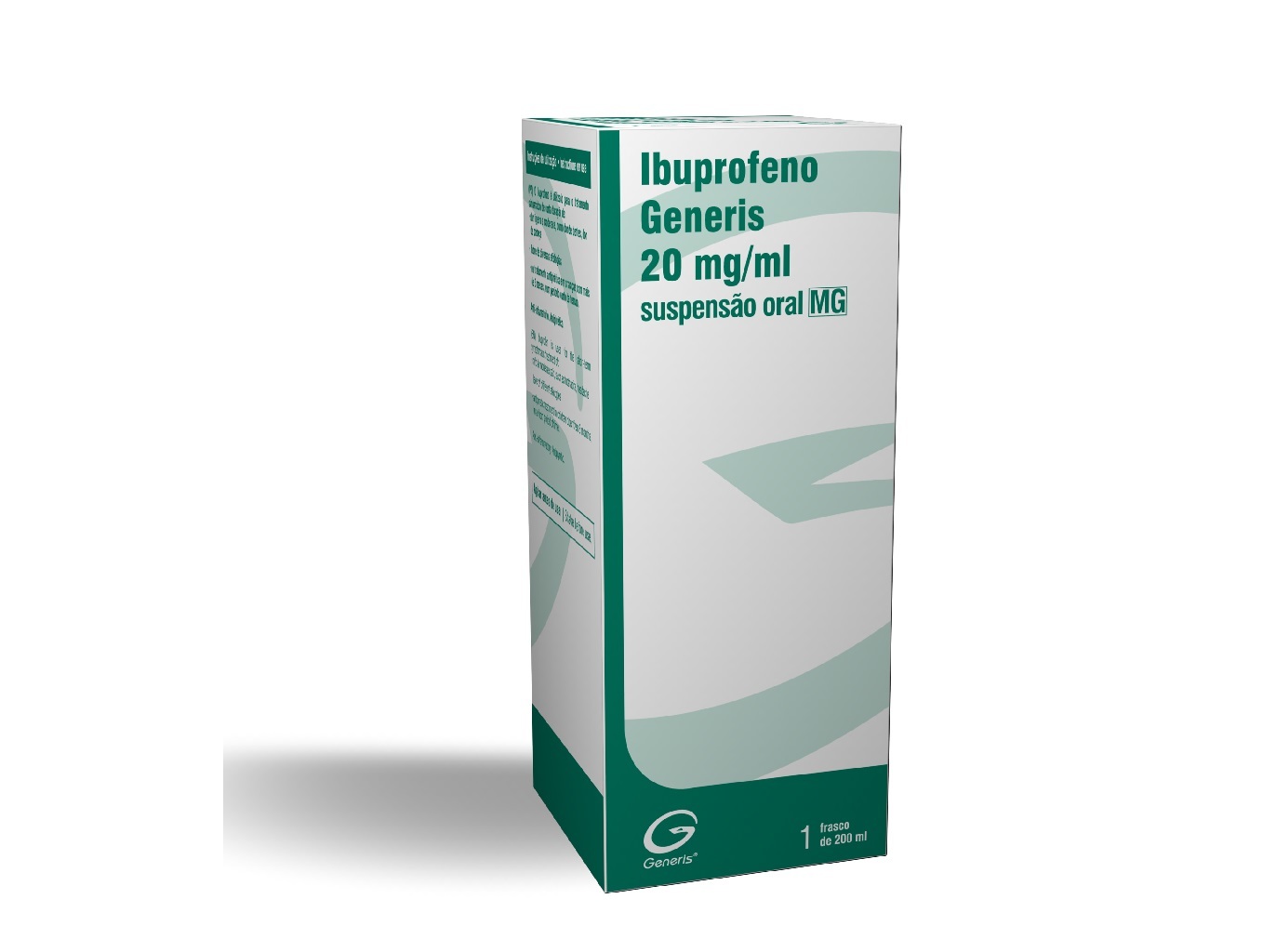 SOLUÇÃO GENERIS IBUPROFENO ORAL 20MG/ML 200ML
