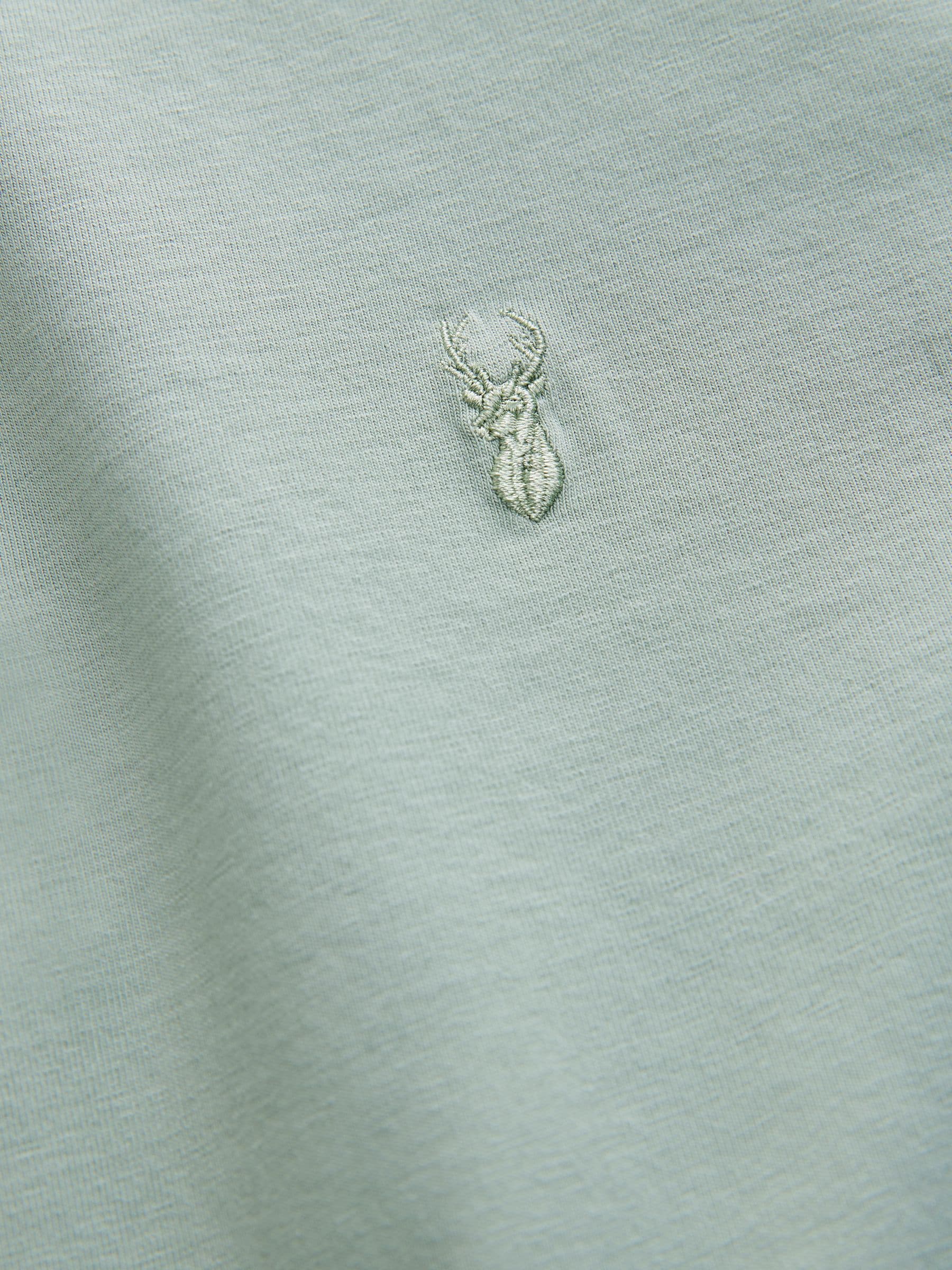 Blauw/groen/wit - Set van 3 jersey poloshirts met korte mouwen