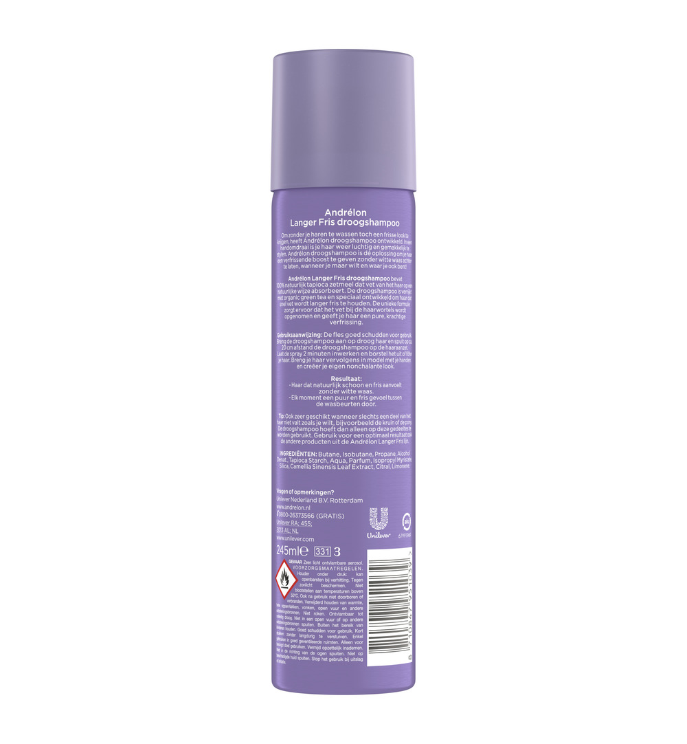 Andrelon Droogshampoo Langer Fris (245 ml)