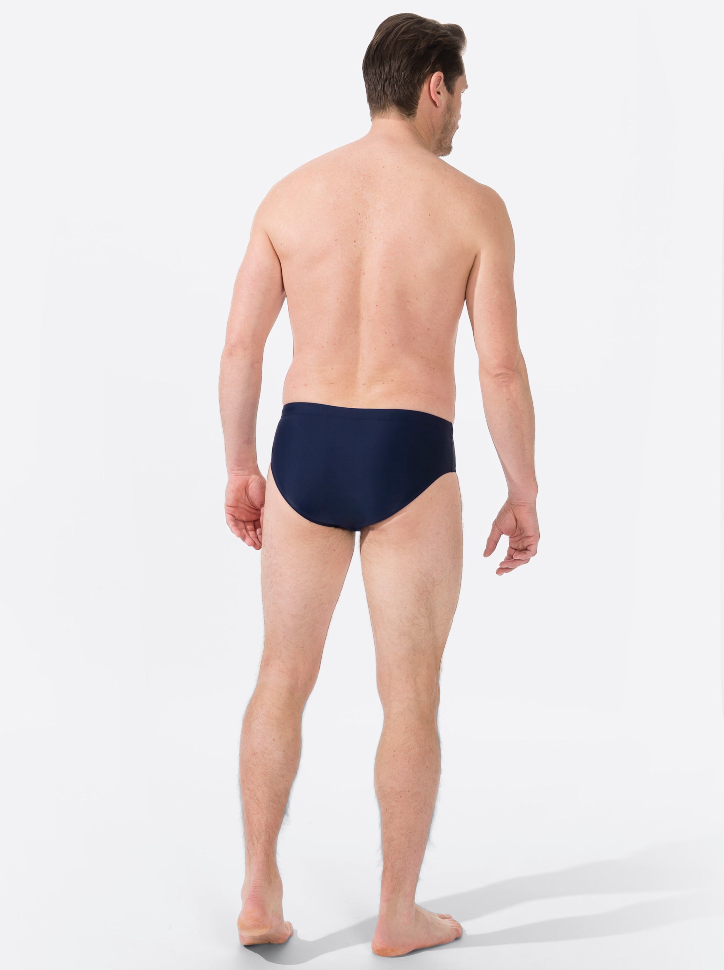 Naturana Badehose in marine-bedruckt