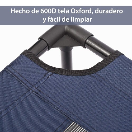 Cama externa PawHut para cães ou gatos, preta.