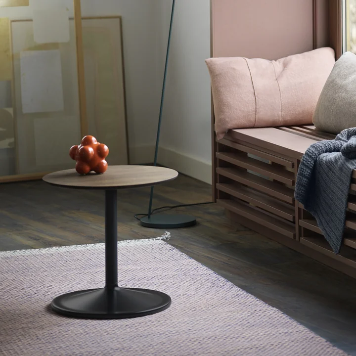 Muuto - Soft Beistelltisch, Ø 41 cm, H 40 cm, grau