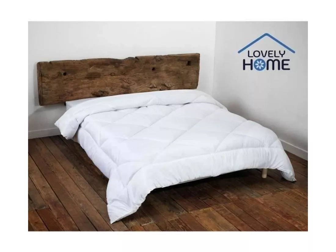 Couette tempérée anti-Acariens - 140 x 200 cm - Blanc