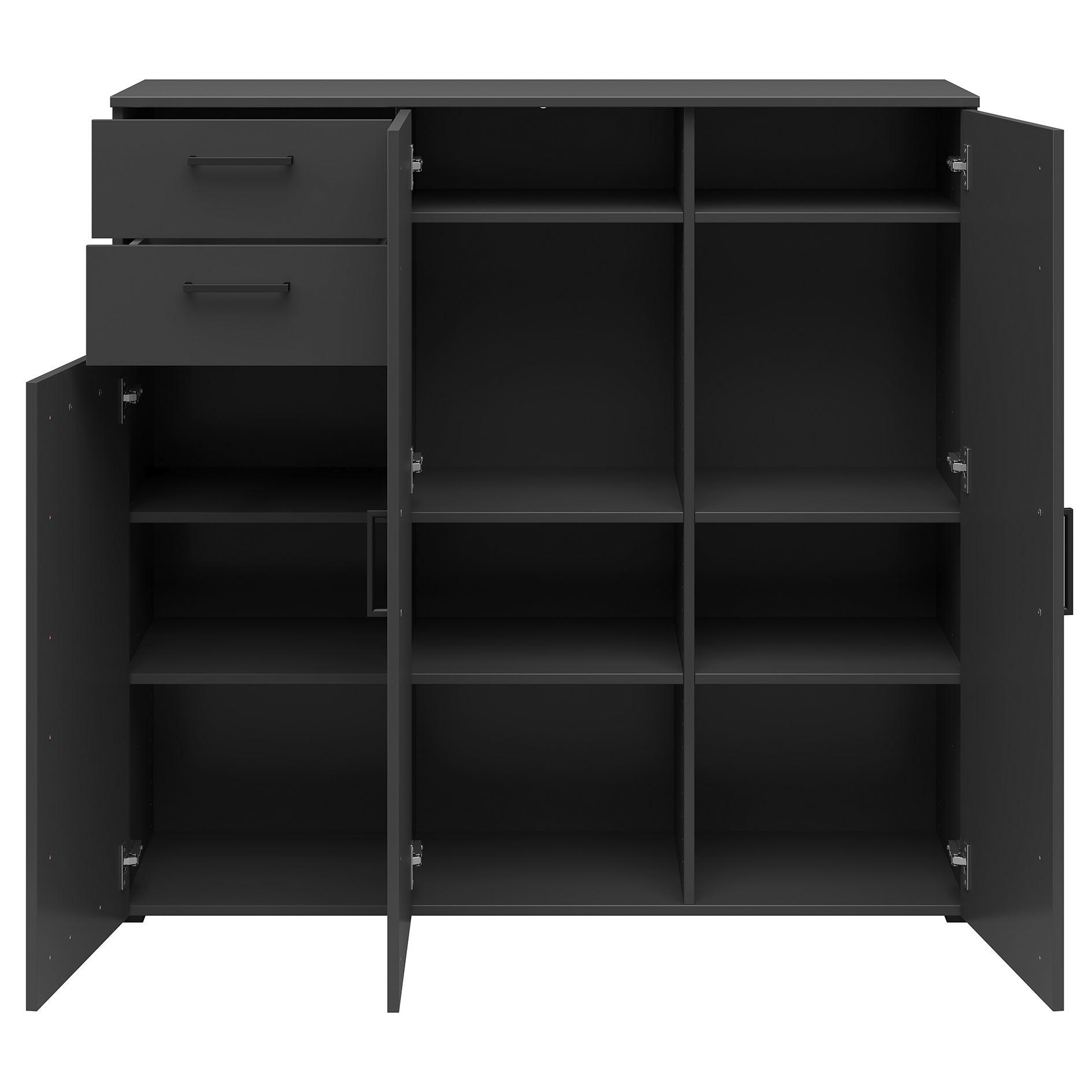 Sideboard - anthrazit - 115 cm hoch