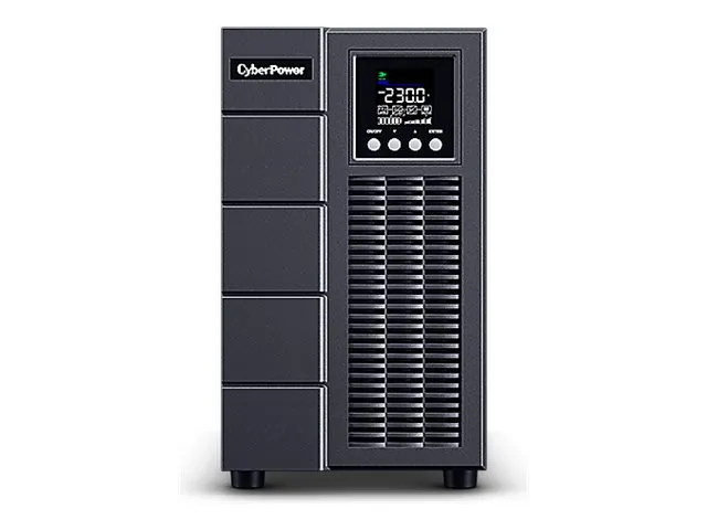CyberPower Online S Series OLS3000EA - UPS - AC 230 V - 2700 Watt - 3000 VA - 9 At - RS-232, USB - output-stikforbindelser: 8 - aktiv PFC - sort