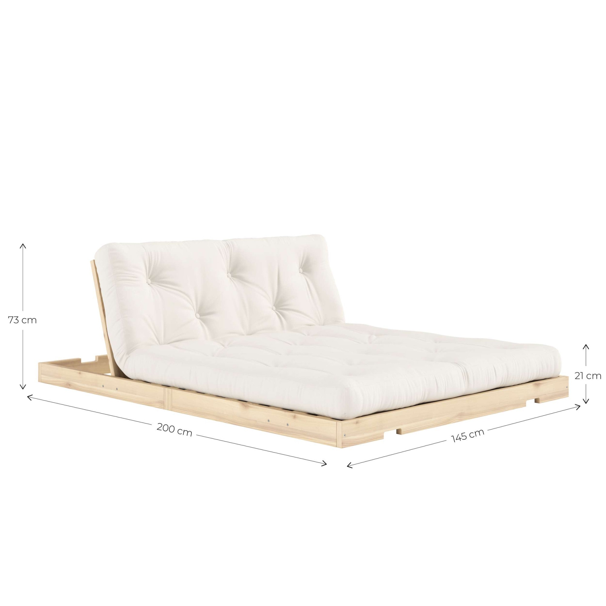 Karup Design Schlafsofa »Flip Sofabed, Made in Europe, mehrere Farben, vielseitig einsetzbar« inkl. handgefertigte Futonmatratze, FSC®-zertifiziertes Massivholz