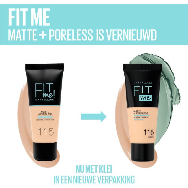 Maybelline New York Fit Me Matte + Poreless Foundation 332 Golden Caramel