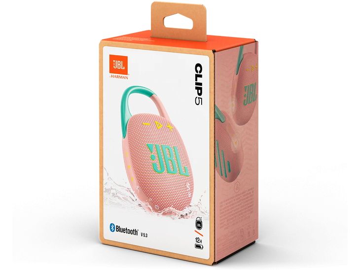 JBL Clip 5 Pink Ultra-kompakter wasserdichter Lautsprecher