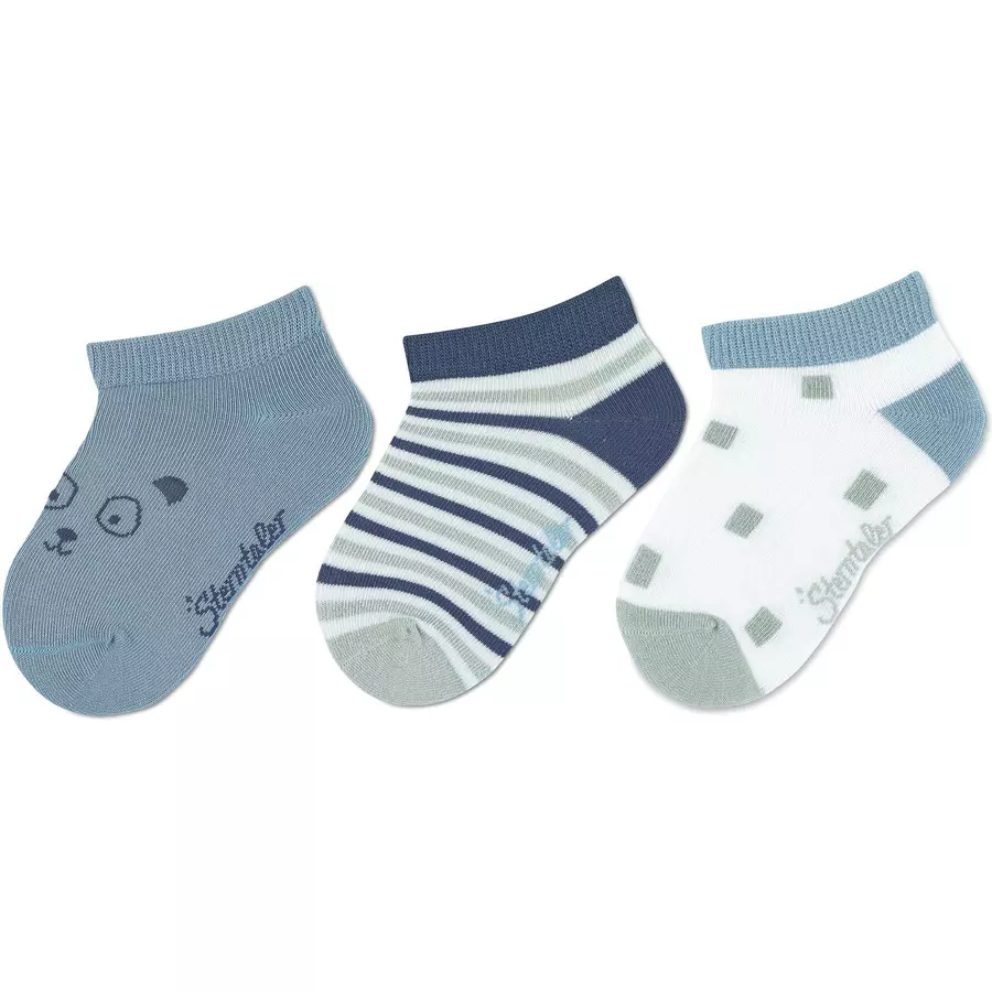 Sterntaler Sneaker-Söckchen 3er-Pack hellblau