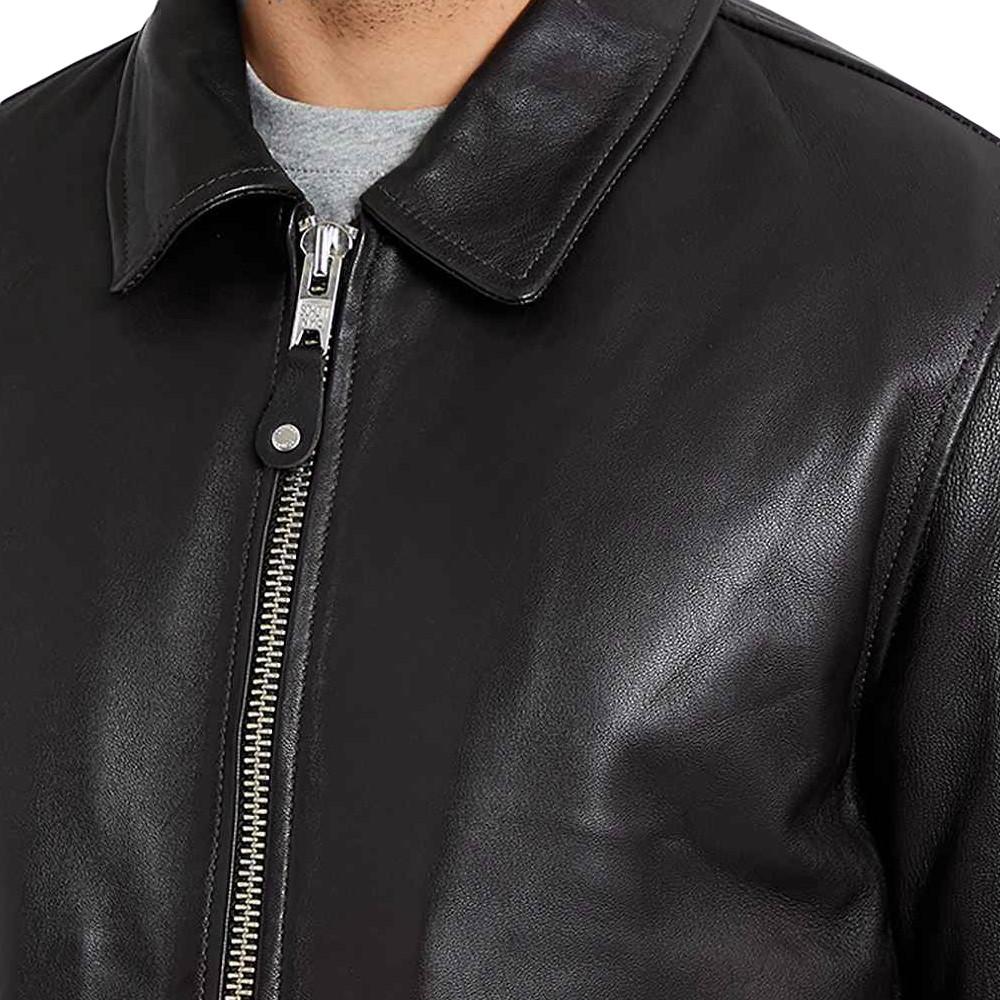 Schott Blouson cuir Noir Homme Schott Mens Leather Pilot