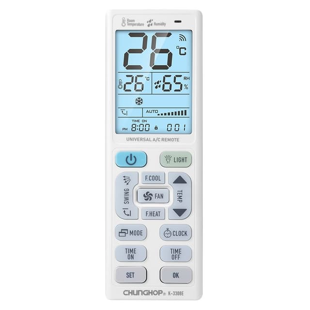 Fjernbetjening CHUNGHOP K-3308E Universal Reserveklimaanlæg AC