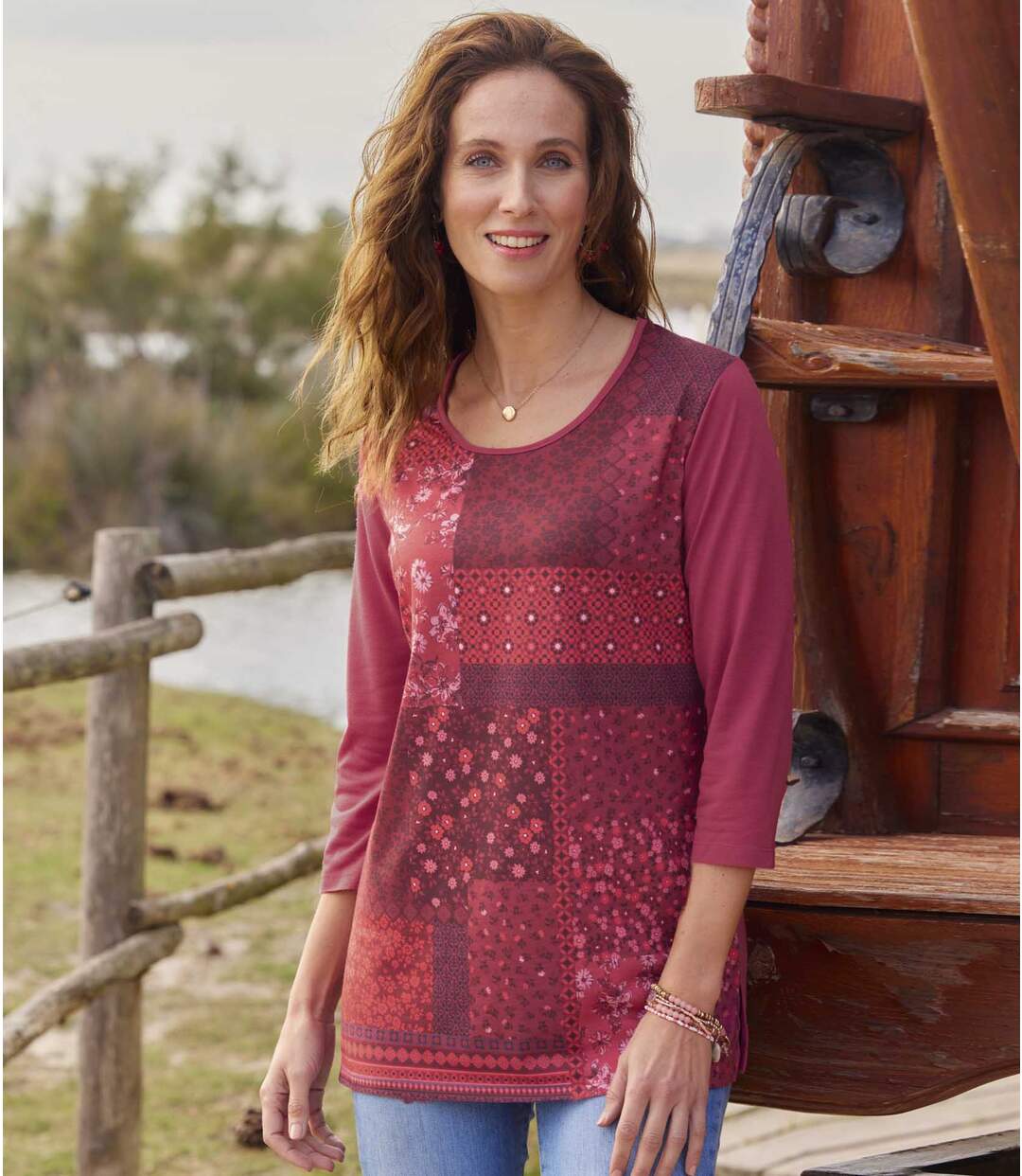 Tunique Fluide Imprimé Patchwork