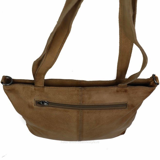 Bear Design Callisto Pelle Hand/ Schoudertas Lola Taupe CP1683
