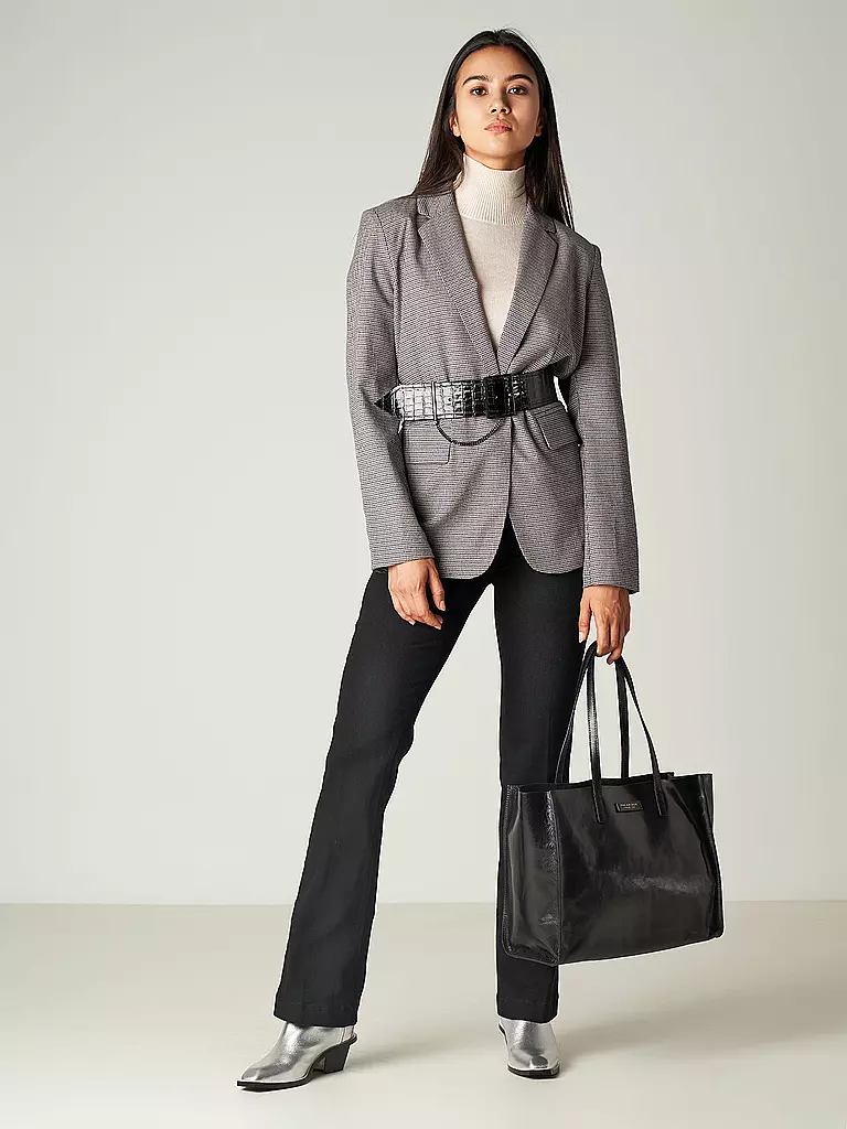 MSGM Lederstiefel silber