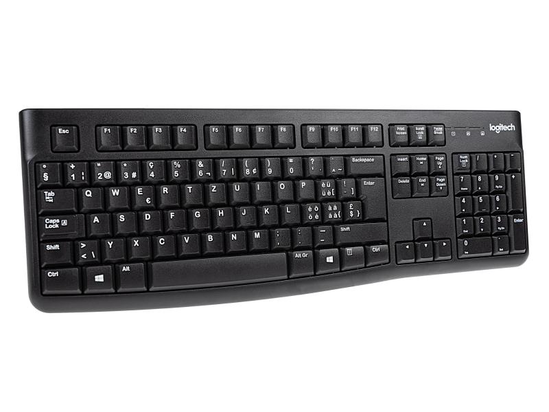 Logitech Tastatur-Maus-Set MK120 USB-kabelgebundene Tastatur und Maus