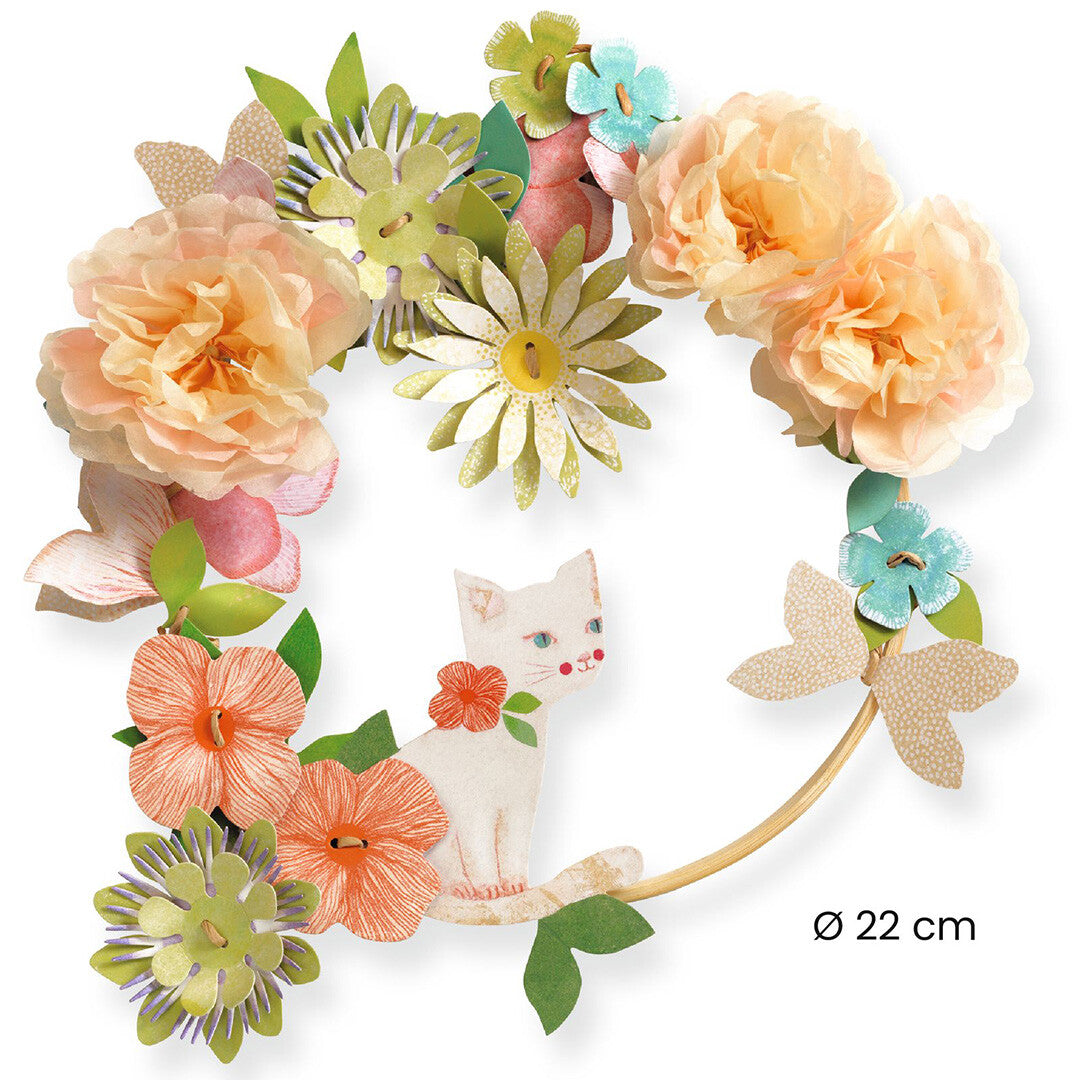 Djeco knutselset diy bloemenkrans