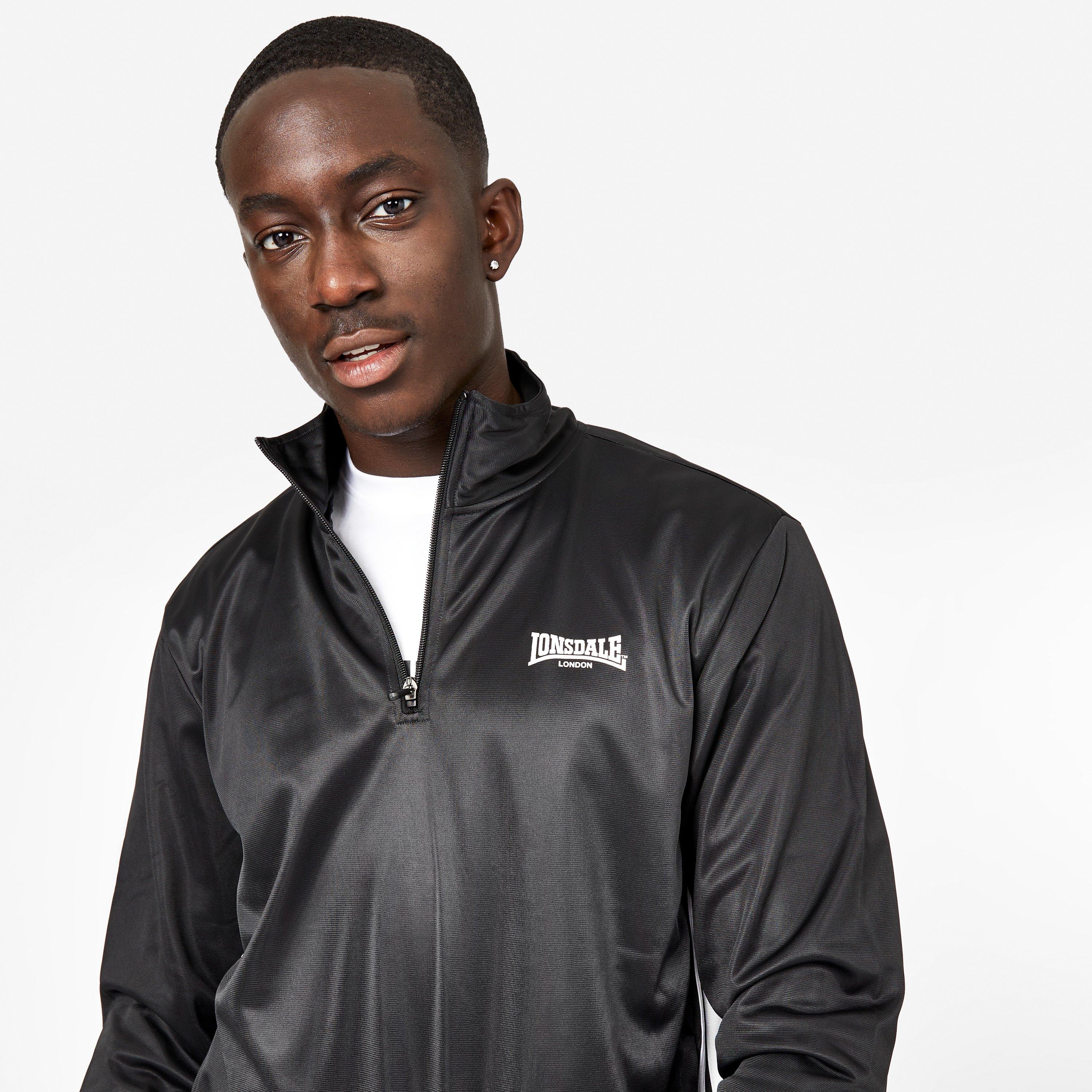 Lonsdale 2S Quarter Zip Track Top Mens