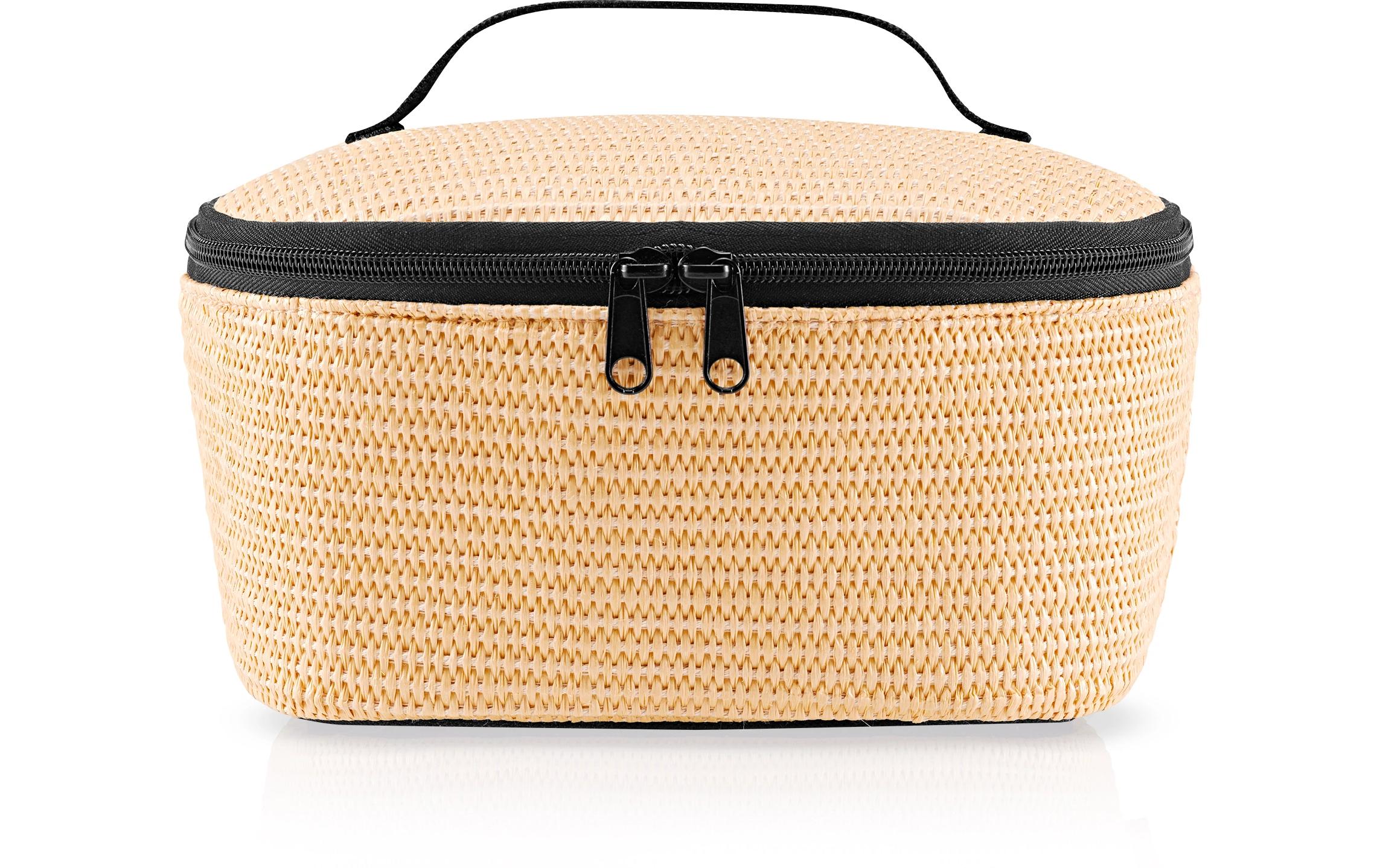 Kühltasche S pocket Raffia blackCoolerbag für Lunch, Snacks