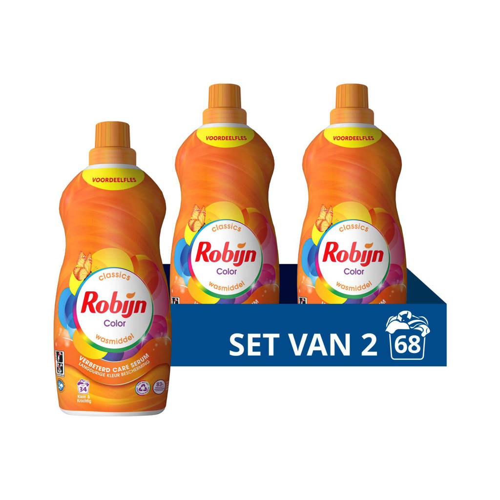 vloeibaar wasmiddel Color - 2 x 34 wasbeurten - 68 wasbeurten