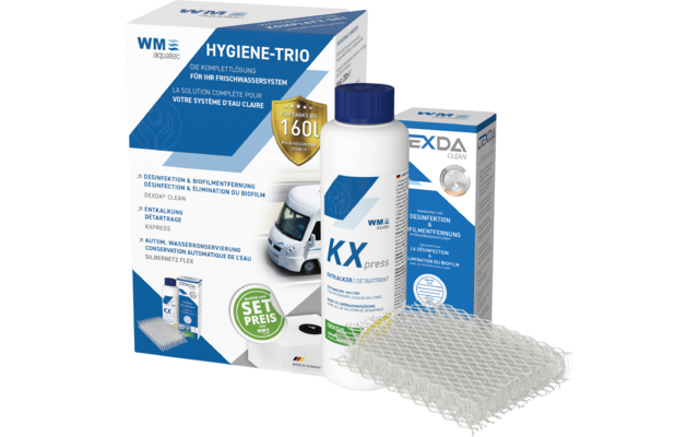 WM aquatec Hygiene-Trio Wasserhygiene Komplettset