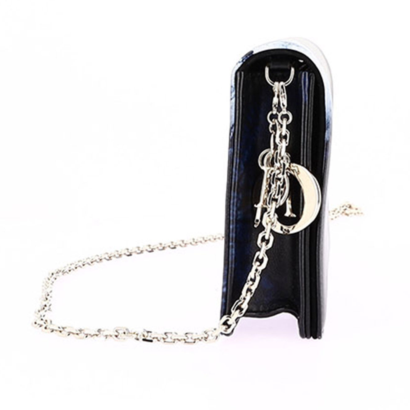 Dior Sac bandoulière Wallet on Chain en Cuir marine - Neuf sans étiquette - L.21.5 cm