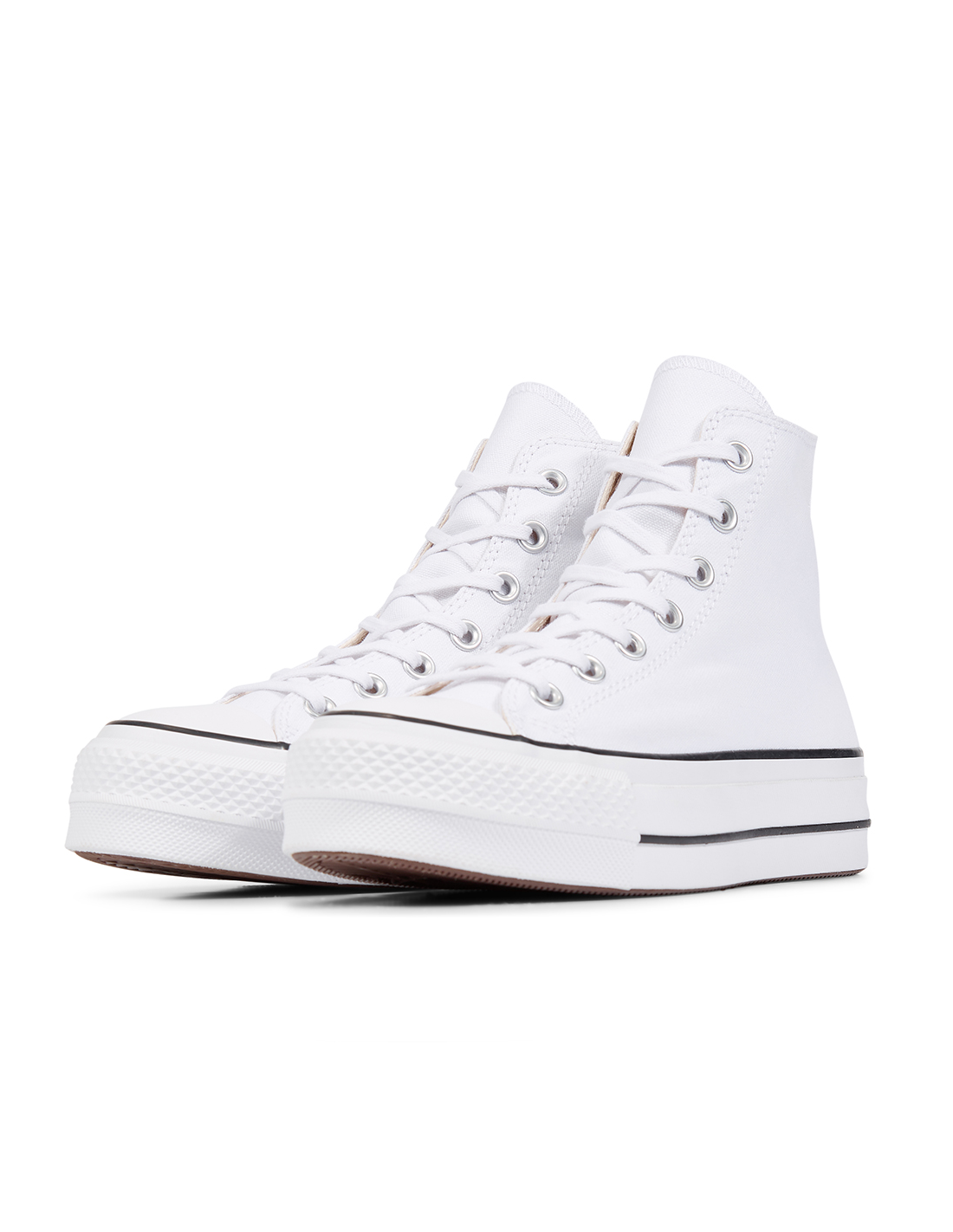 converse sneakers compensées montantes femme ctas lift hi blanc