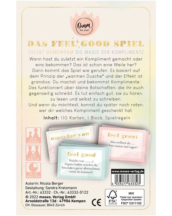 Komplimente-Karten OMM FOR YOU - DAS FEEL GOOD SPIEL