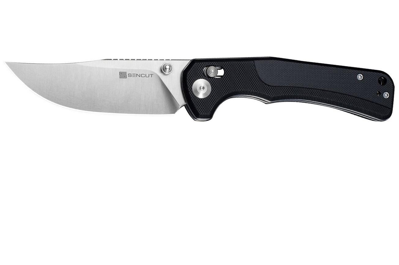 SENCUT Slybolt S25001-1 Satin 9Cr18MoV, Black G10, zakmes