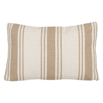 Sierkussen streep beige - l55xb35xh10cm
