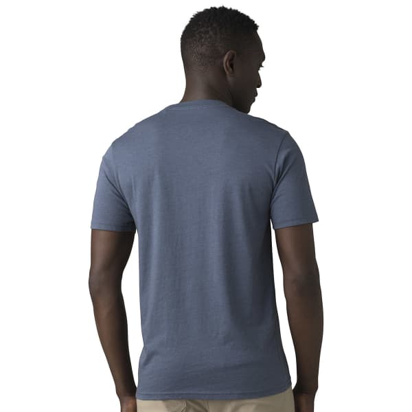 T-shirt escalade PRANA FREEBIRD JOURNEYMAN SS TEE DENIM HEATHER