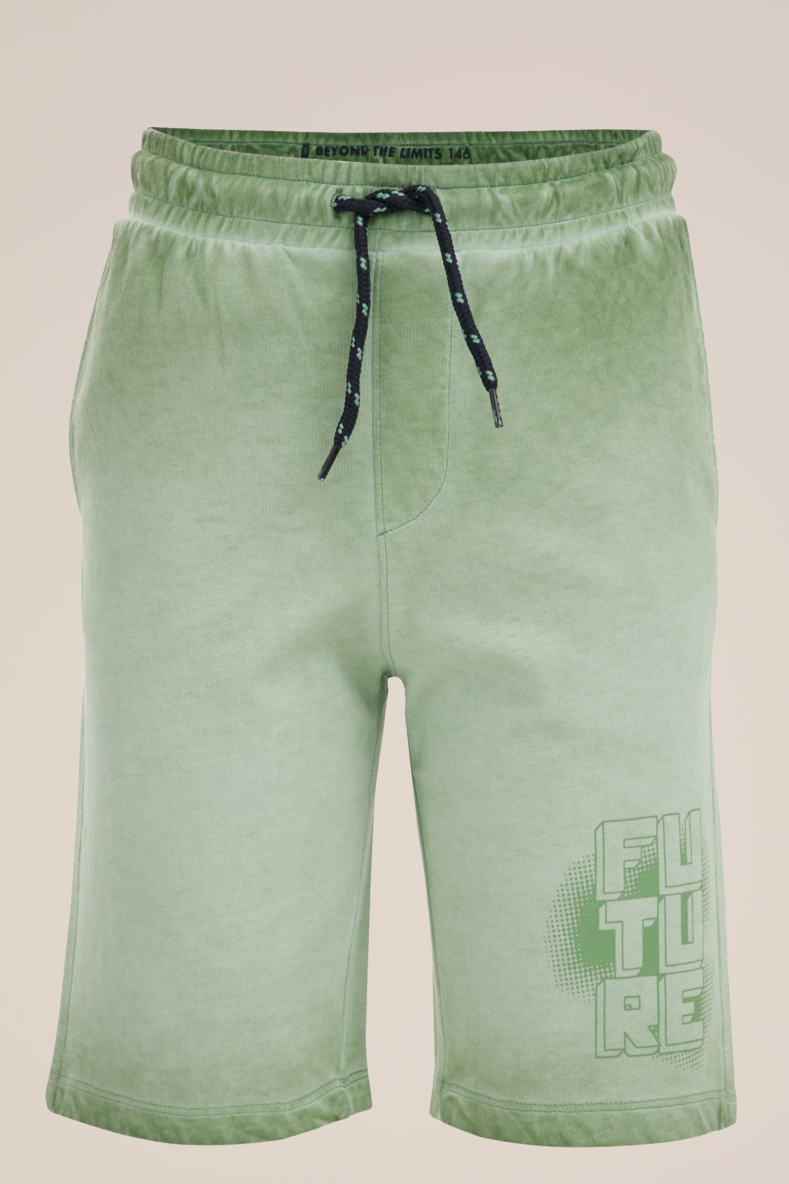 Jongens sweatshort met dessin WE Fashion Khaki