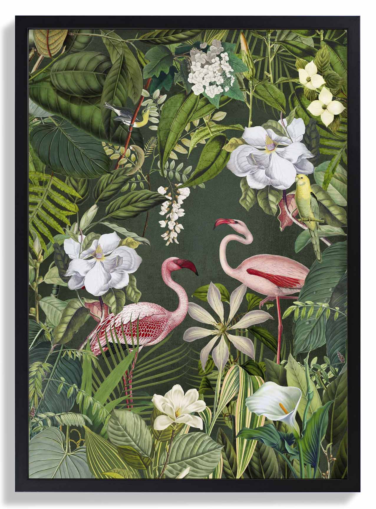 Tropischer Flamingo-Dschungel 2 von Andrea Haase
