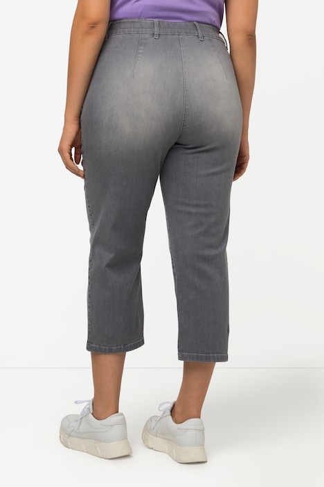 7/8-Jeans Mony, Elastikbund, Reißverschlusstaschen