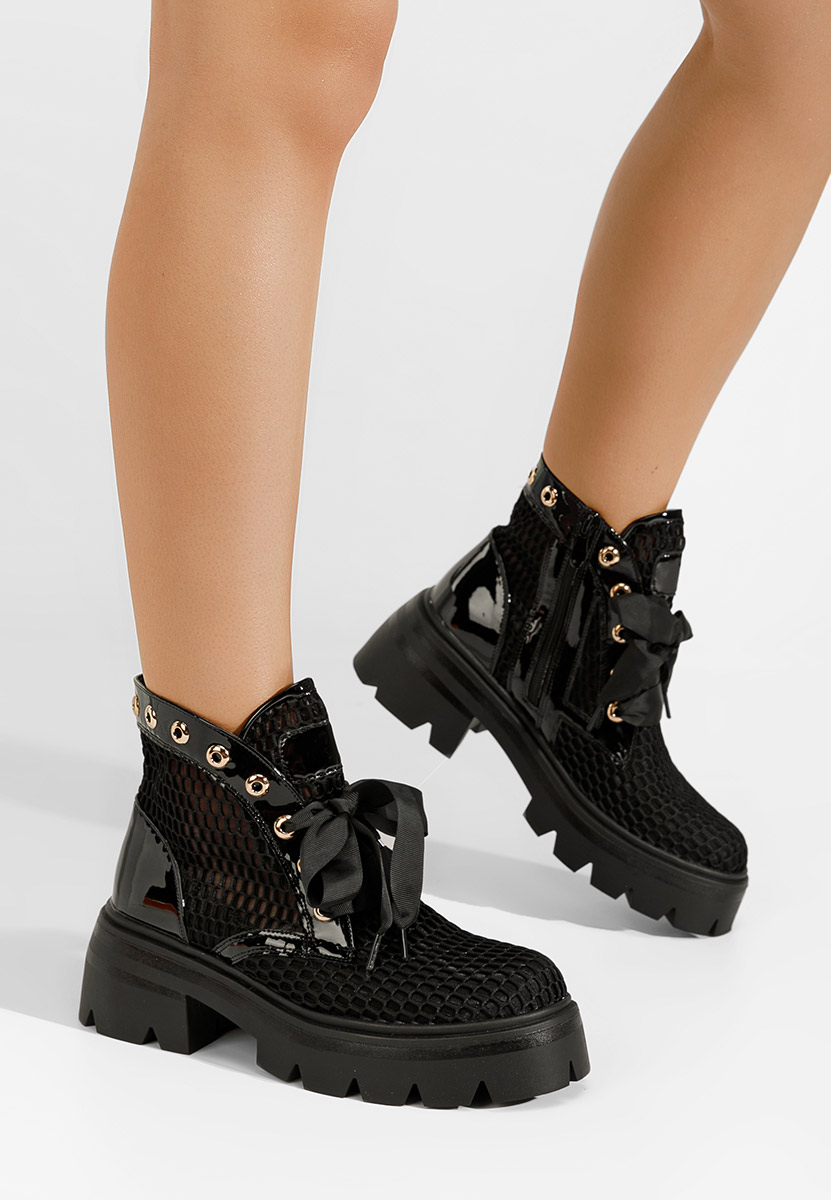 Boots femme noires Marcania V3
