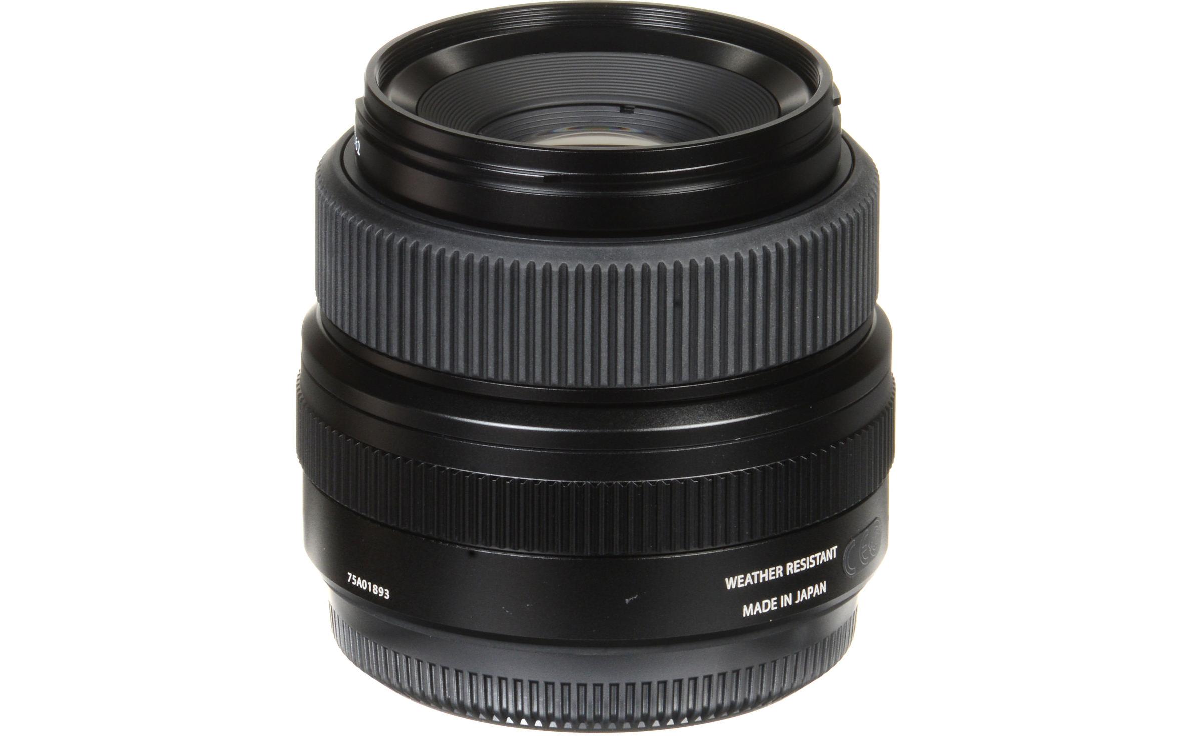 Festbrennweite GF 63mm F/2.8 R WR – Fujifilm G-Mount<br>Standardobjektiv für das GFX-Mittelformatsystem von Fujifilm