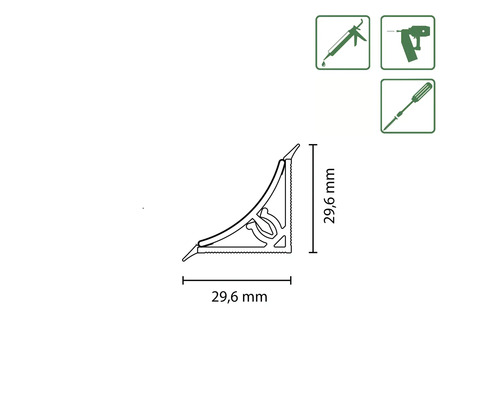 PICCANTE WAP30 grafietzwart U961 590mm
