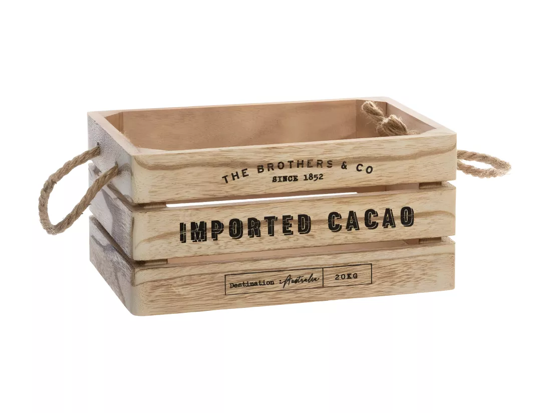 Lot de 3 Cagettes en Bois 