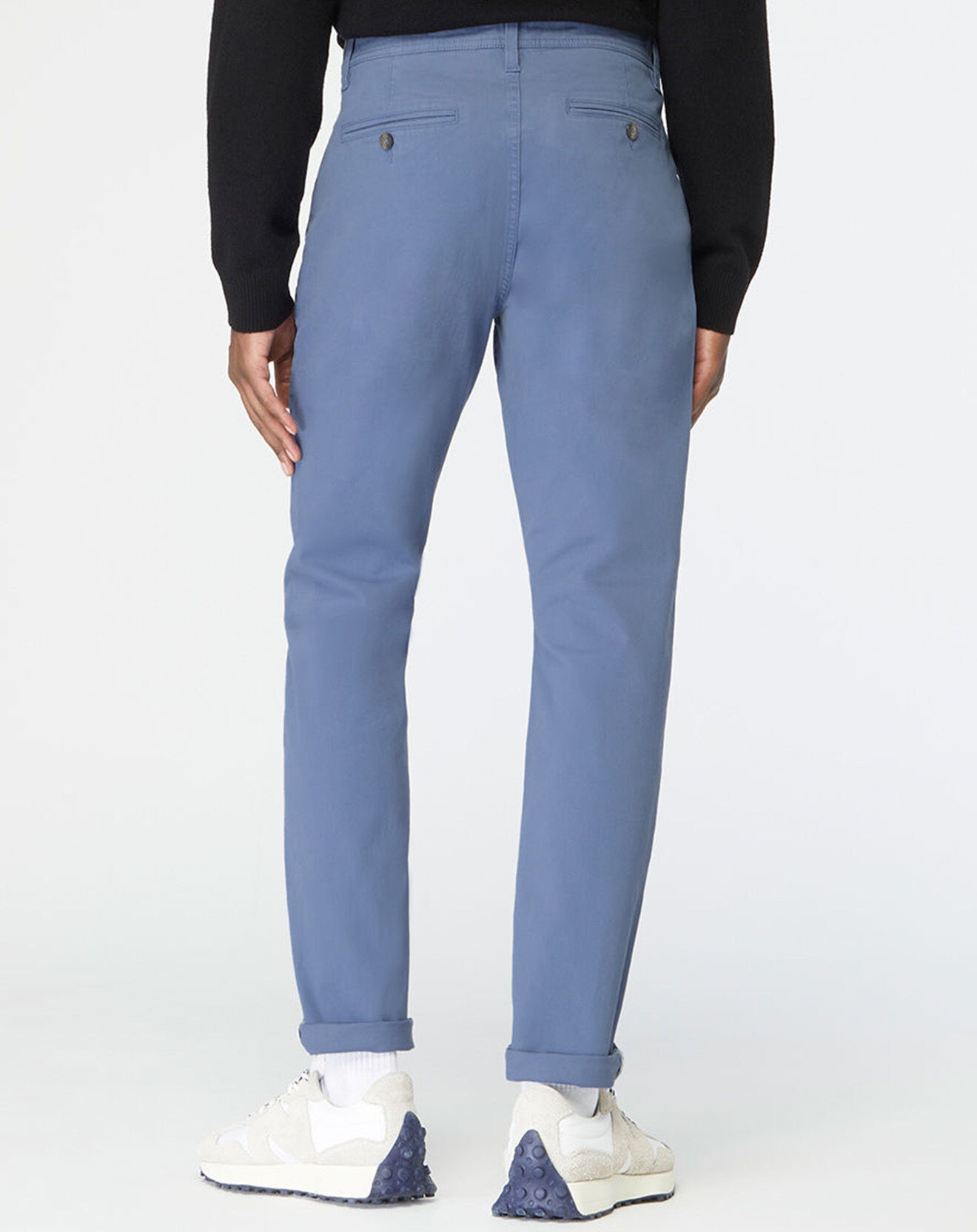 Galeries Lafayette Pantalon chino en Coton bio slim Kutslim bleu vintage