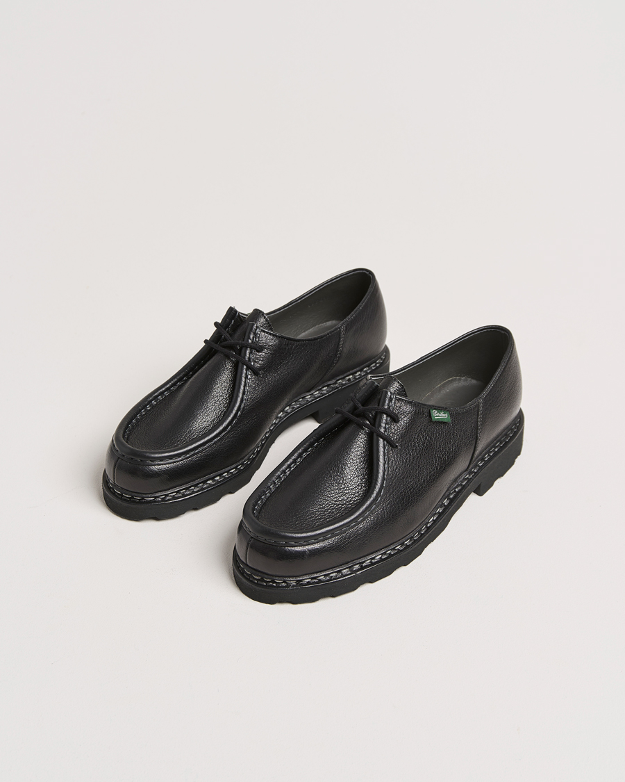 Paraboot Michael Derby Black Deerskin