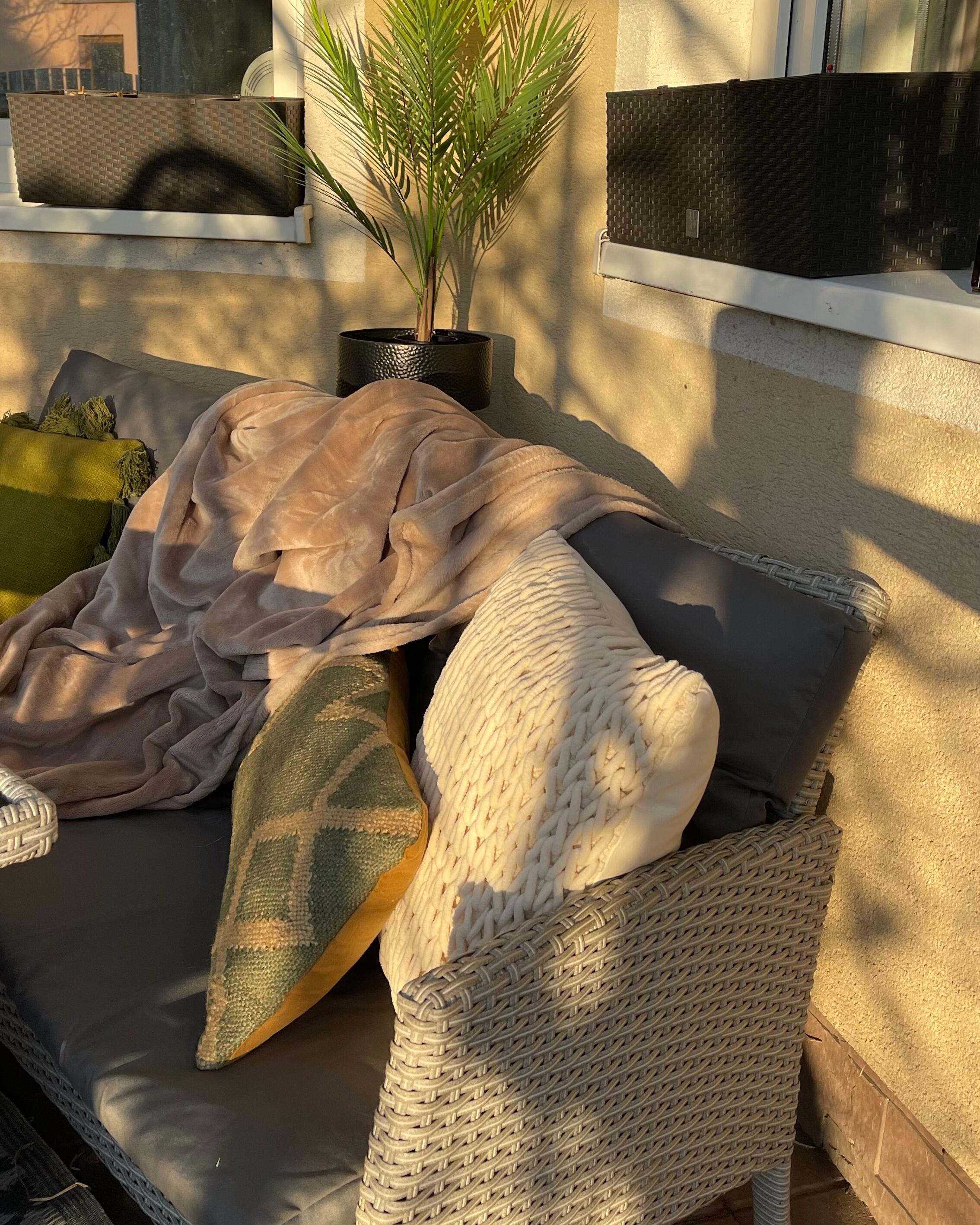 Plaid BAYBURT 200 x 220 cm Zandbeige