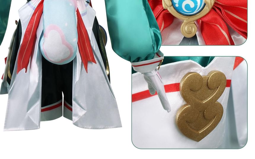 Bloomsoon - Genshin Impact Sigewinne Cosplay Kostuumset