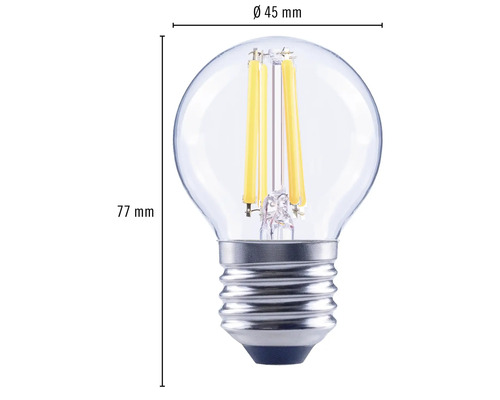 FLAIR LED druppellamp dimbaar G45 E27/2,2W (25W) 250 lm 2700 K warm wit helder