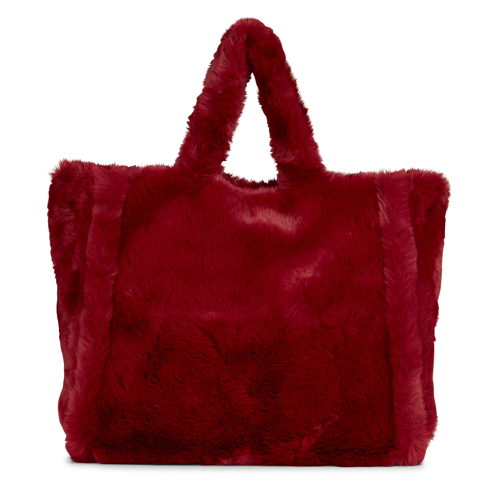Sac en fourrure synthétique| Rouge