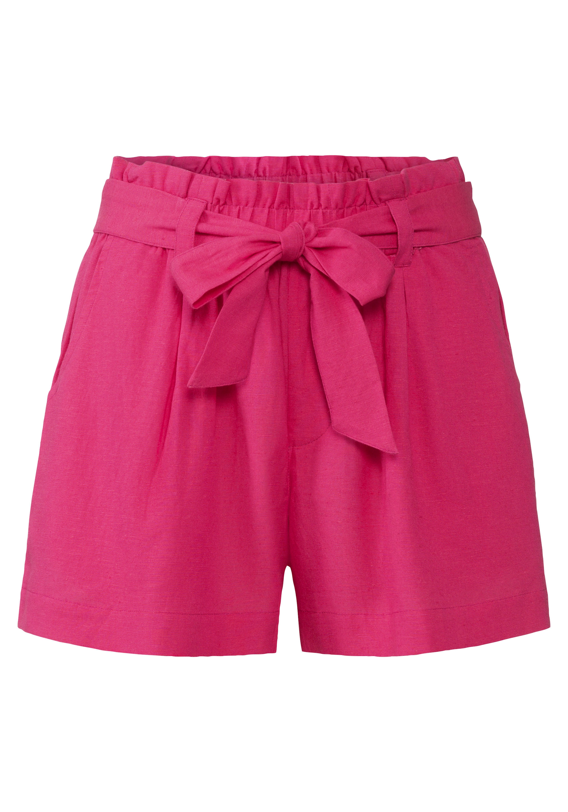 LASCANA Shorts  im Paperbag-Stil, Leinenmix, Schlupfhose, Sommerhose