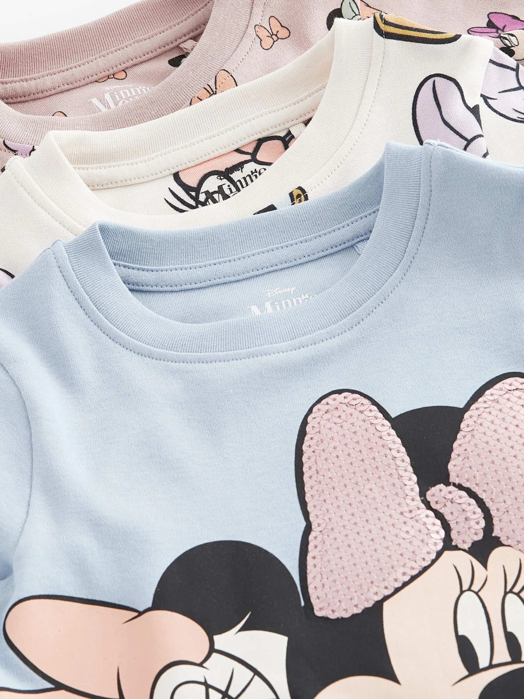 Roze/blauw/wit - Minnie Mouse knusse pyjama's verpakking van 3 (9mnd -12jr)
