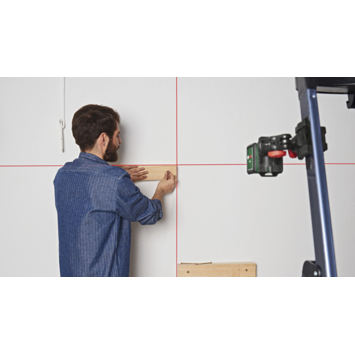 Bosch kruislijnlaser Quigo3 (incl. universele klem MM2 en adapter plaat)