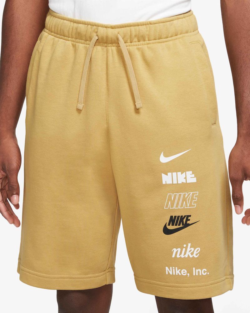 Short Nike Sportswear Club Fleece Jaune pour homme