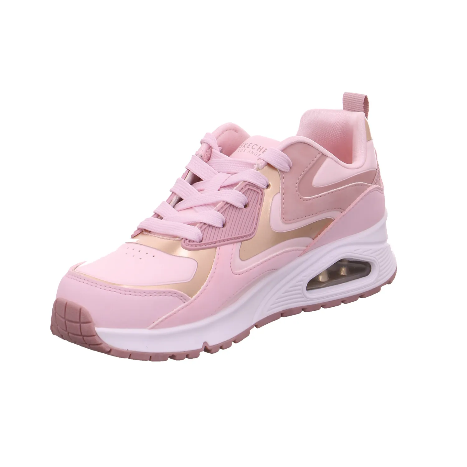 SKECHERS Mädchen-Halbschuh Binder Rosa Lederimitat  Sneaker