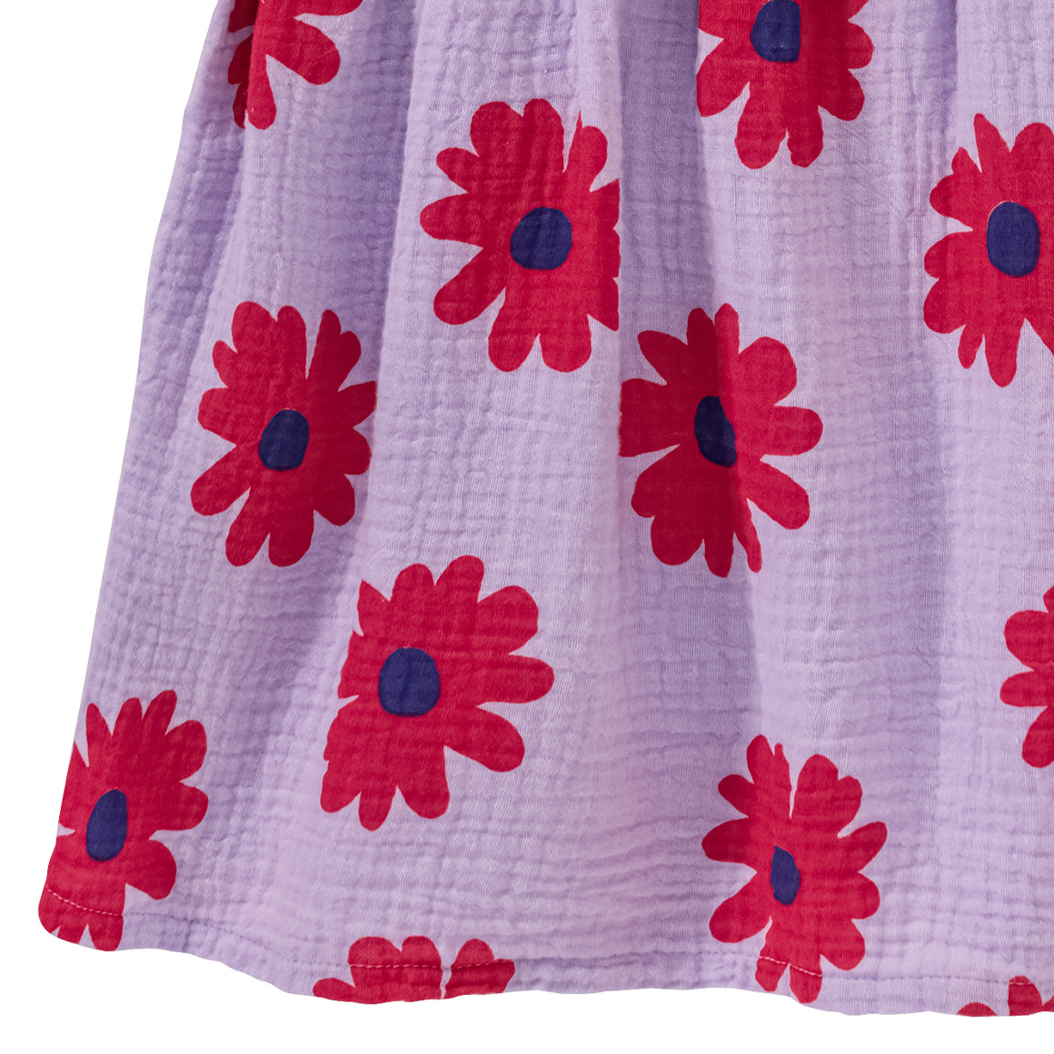 Jonas Nielsen Mädchen Kleid mit angesetztem Rockteil pinkrot / helllila